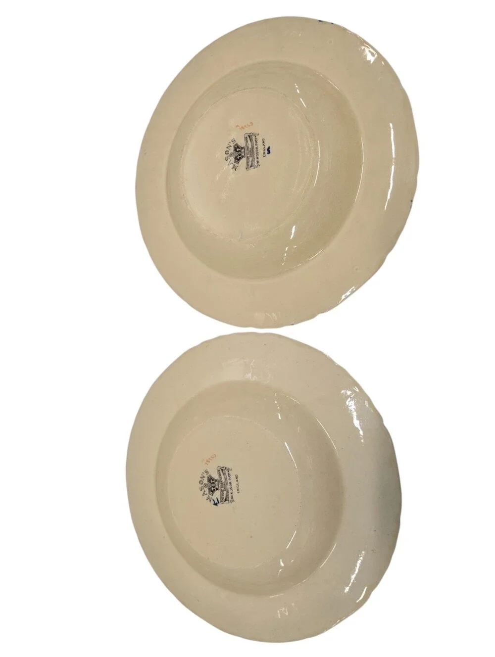 Set of 2 Antique  Mason's Ironstone dinner plates in the 